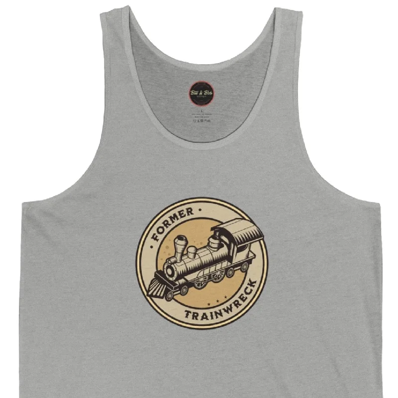 Former Trainwreck Unisex Jersey Tank Halter Neck Jersey Tee