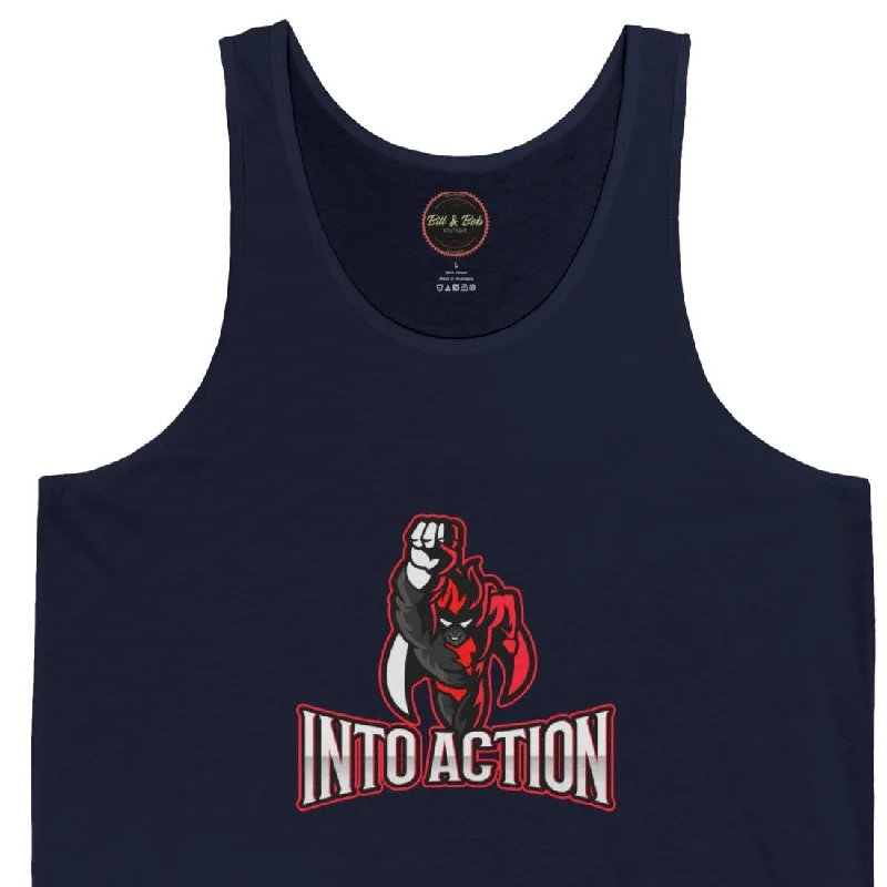 Into Action Unisex Jersey Tank Pastel Jersey Tee