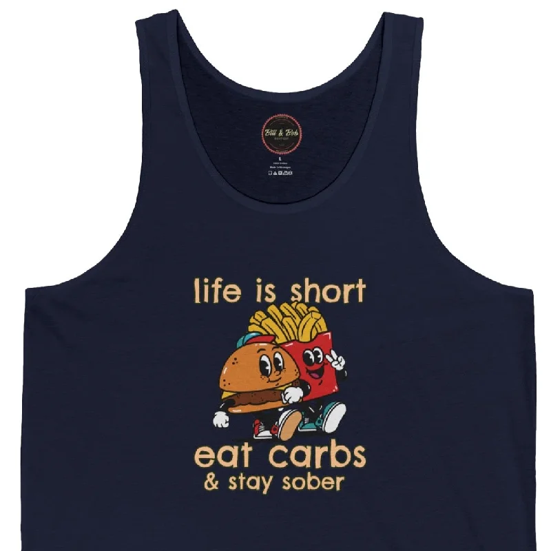 Life is Short Unisex Jersey Tank Solid Color Jersey Shirt