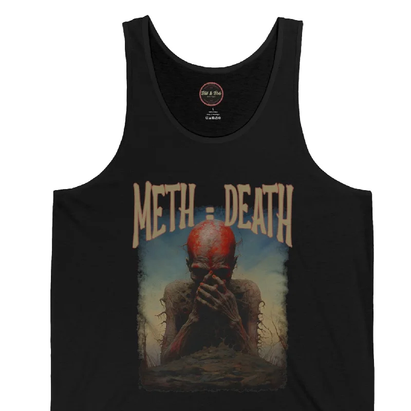 Meth = Death Unisex Jersey Tank Ruby Red Jersey Shirt