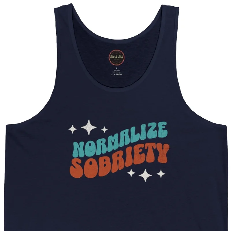 Normalize Sobriety Unisex Jersey Tank Warm Jersey Shirt