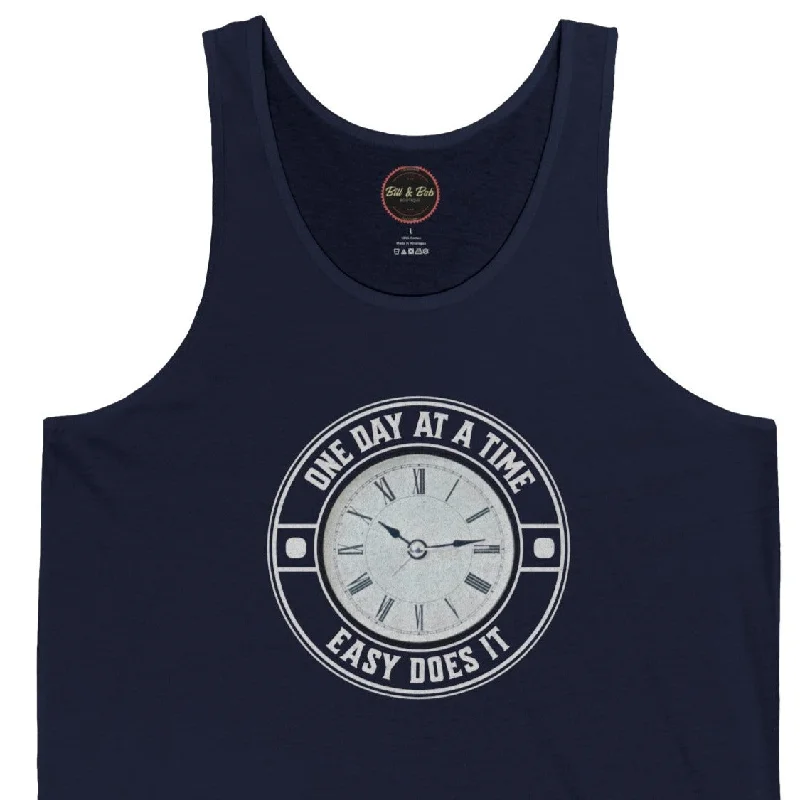 One Day Easy Does It Unisex Jersey Tank Casual Weekend Jersey Tee