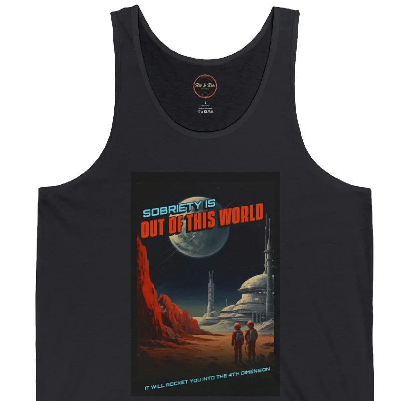 Out of this World Unisex Jersey Tank Beige Jersey Tee