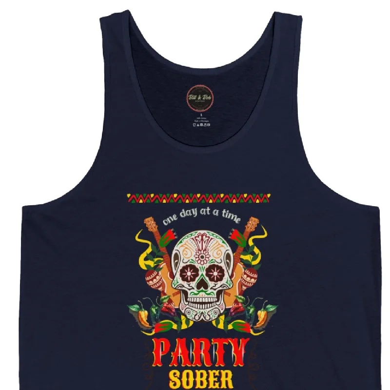 Party Sober Unisex Jersey Tank Branded Jersey Tee