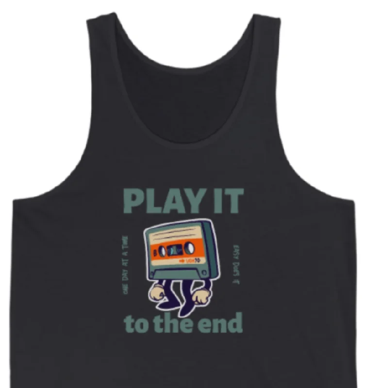 Play it to the End Unisex Jersey Tank Business Jersey Tee