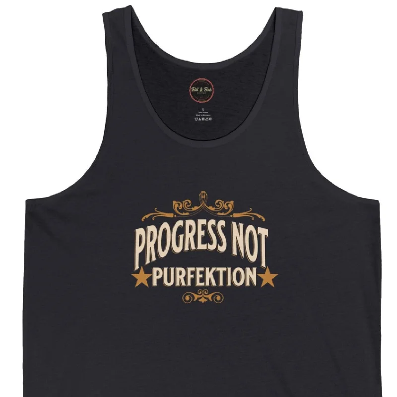 Progress Not Purfektion Fancy Unisex Jersey Tank Festive Jersey Tee