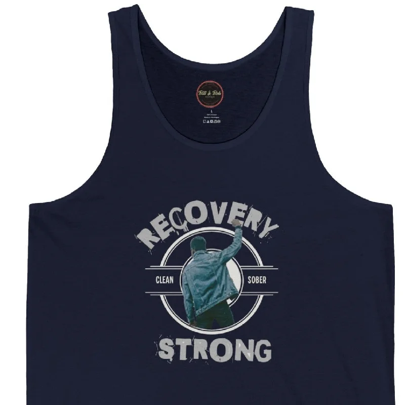 Recovery Strong Unisex Jersey Tank Party Jersey Tee