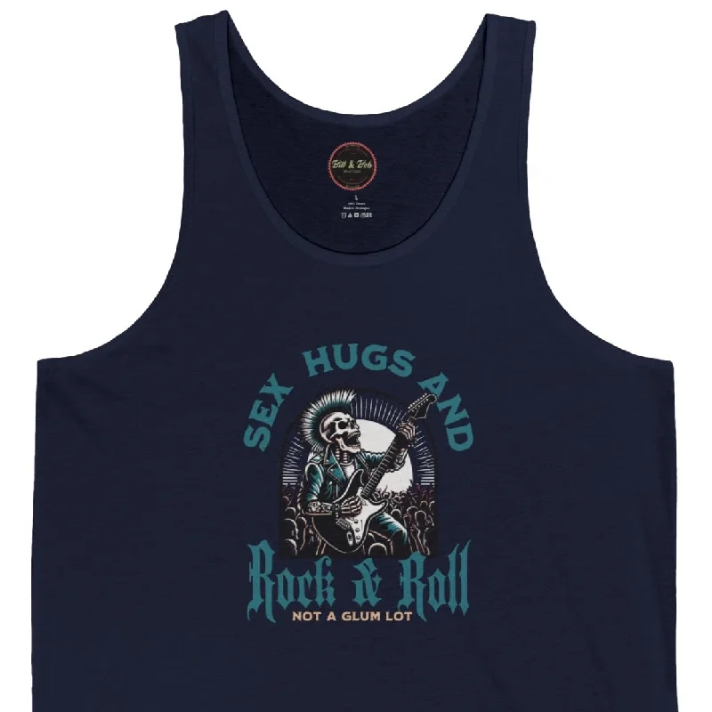 Sex Hugs and Rock and Roll Unisex Jersey Tank Long Sleeve Jersey Tee