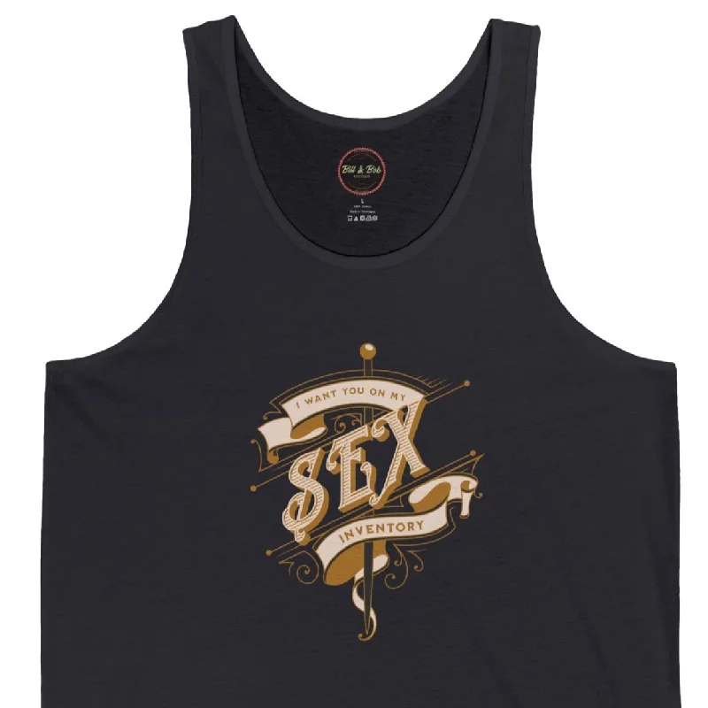 Sex Inventory Unisex Jersey Tank Polo Neck Jersey Top