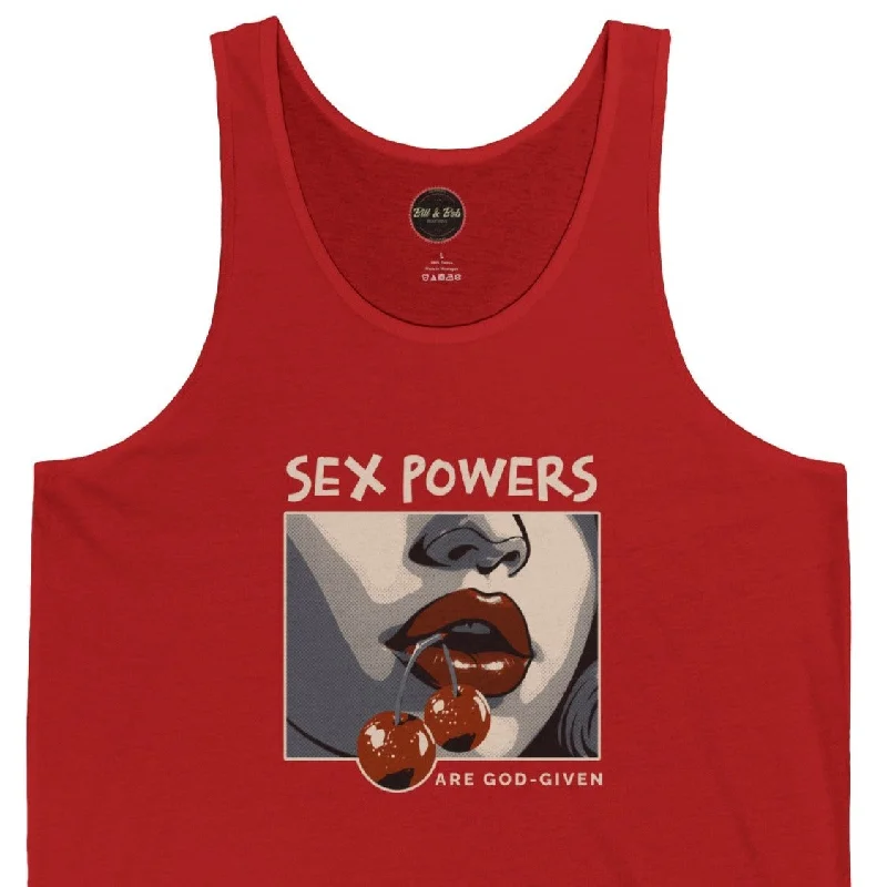 Sex Powers are God-Given Unisex Jersey Tank Travel Jersey Tee