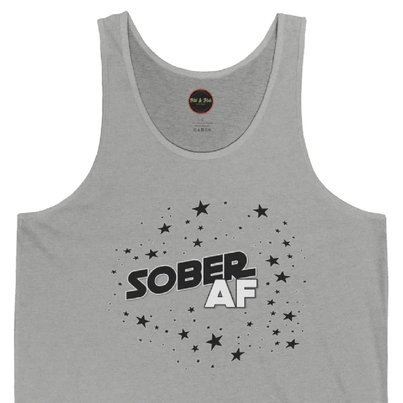 Sober AF Unisex Jersey Tank Exclusive Jersey Tee