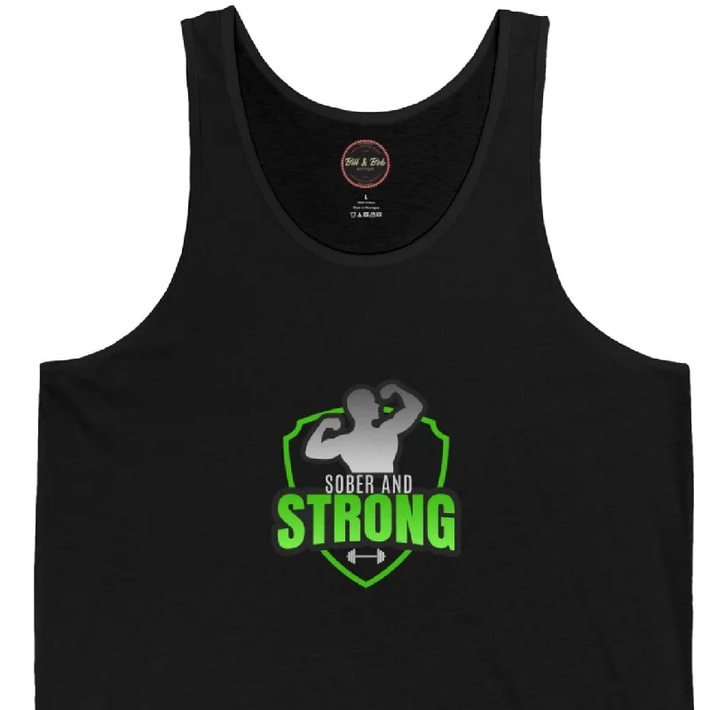 Sober and Strong Unisex Jersey Tank Fashion Jersey Blouse