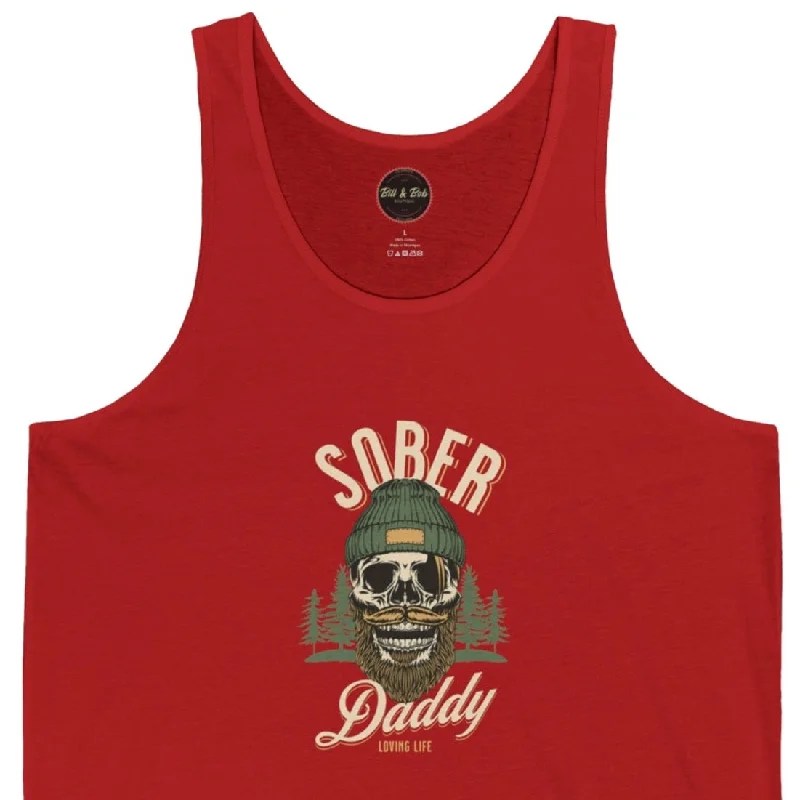 Sober Daddy Unisex Jersey Tank Linen Jersey Top