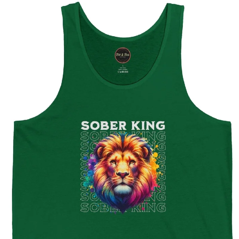 Sober King Unisex Jersey Tank Minimalist Jersey Tee