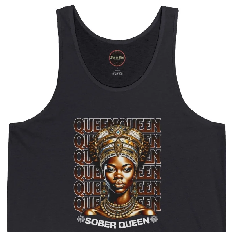 Sober Queen Unisex Jersey Tank Maximalist Jersey Tee
