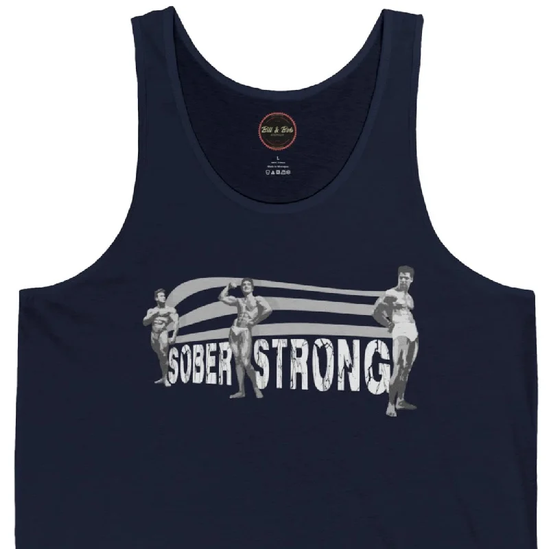 Sober Strong Unisex Jersey Tank Handmade Jersey Tee
