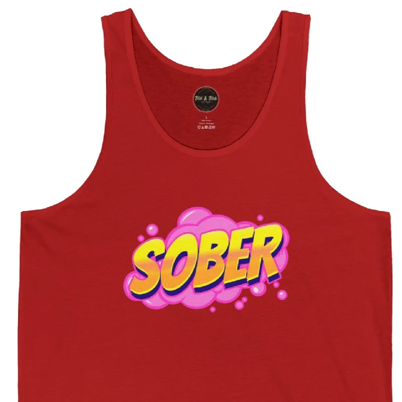Sober Unisex Jersey Tank Eco-Friendly Jersey Tee