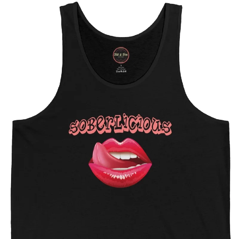Soberlicious Unisex Jersey Tank Striped Jersey Top