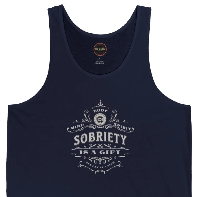 Sobriety is a Gift Unisex Jersey Tank Ribbed Jersey Tee