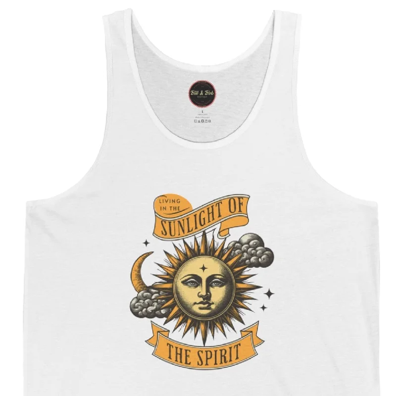 Sunlight of the Spirit Unisex Jersey Tank V Neck Jersey Blouse