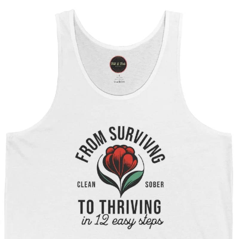 Surviving to Thriving Unisex Jersey Tank Evening Jersey Tee
