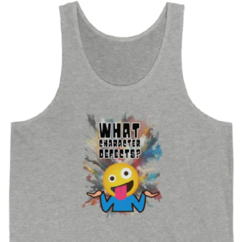 What Character Defects? Unisex Jersey Tank Festive Jersey Tee