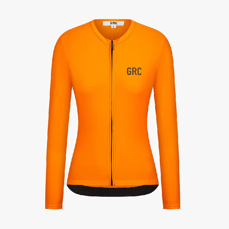 Women's Solid Color Tech Ls Jersey Winter Jersey Top
