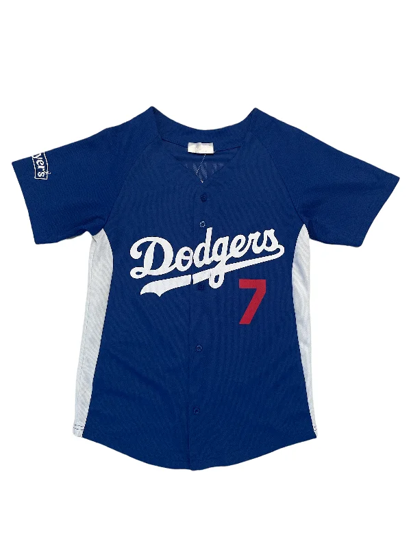 Dodgers Baseball Jersey Loney 7 Burgundy Jersey Tee