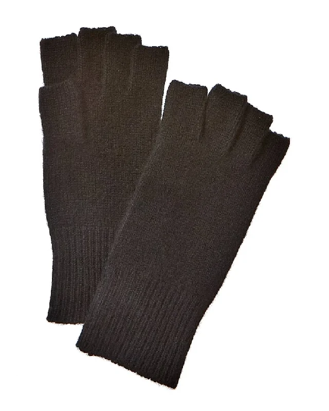 Phenix Jersey Knit Cashmere Fingerless Gloves High Neck Jersey Shirt