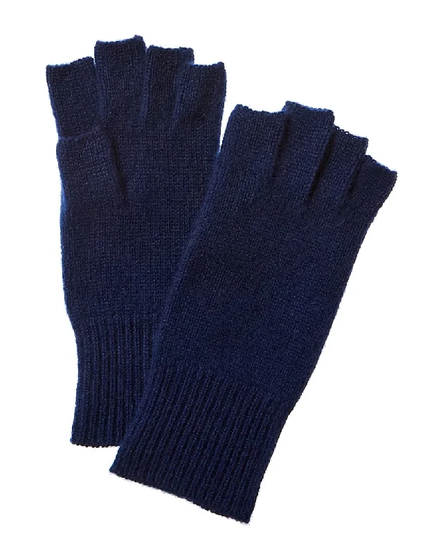 Phenix Jersey Knit Cashmere Fingerless Gloves V Neck Jersey Blouse
