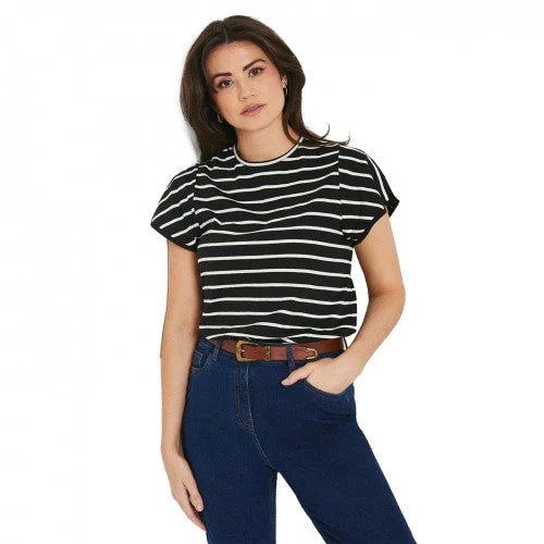 Principles Womens/Ladies Jersey Ruffle Top Striped Jersey Top