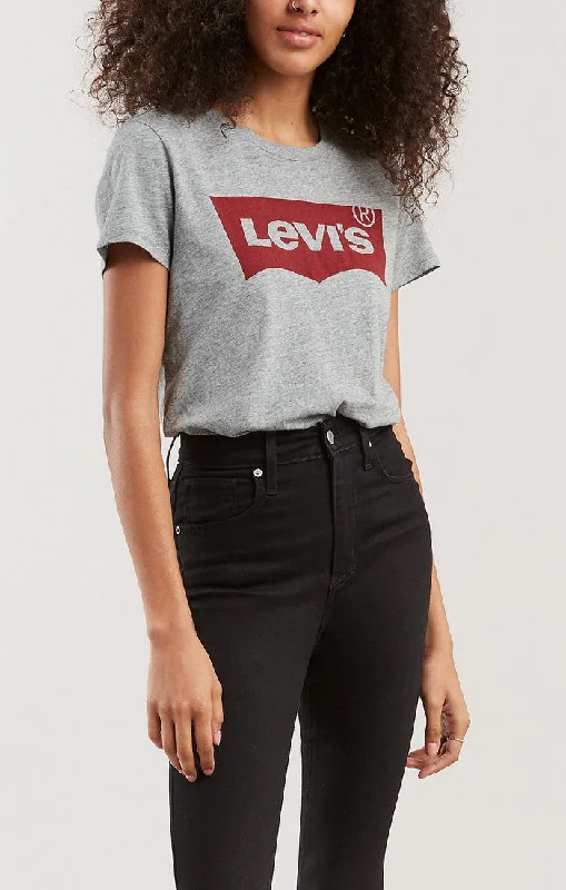 Levi's W The Perfect Graphic Tee Rayon Fabric Velvet Fabric Corduroy Fabric