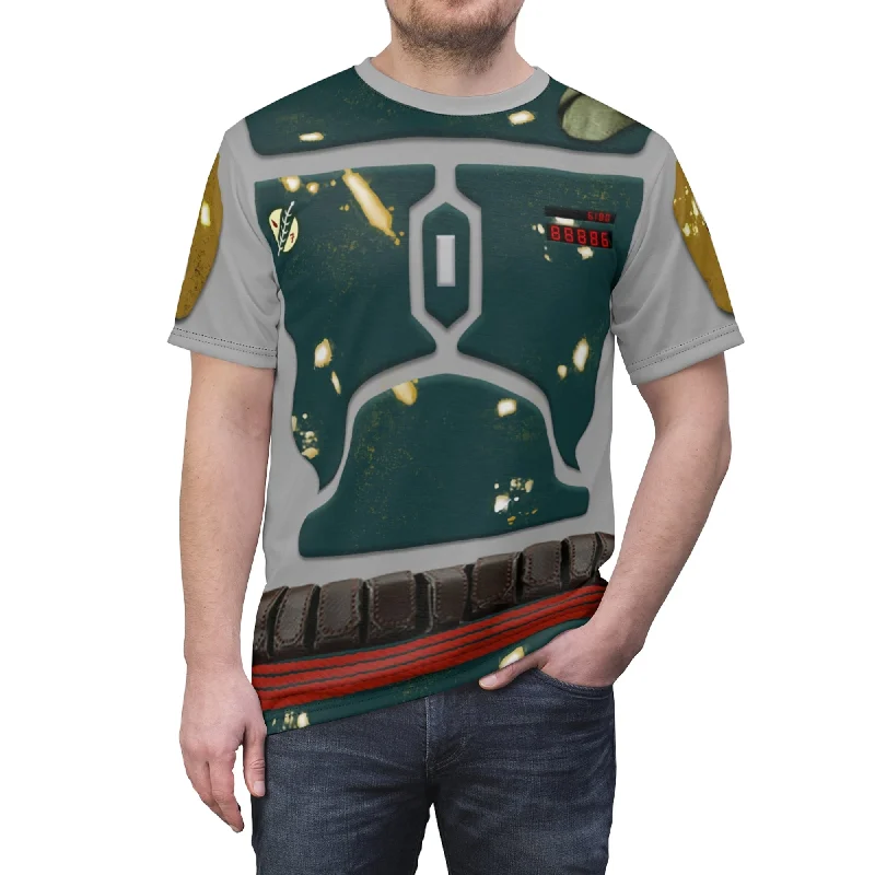 Boba Fett Shirt, Star Wars Costume Polka Dot Checkered Tartan