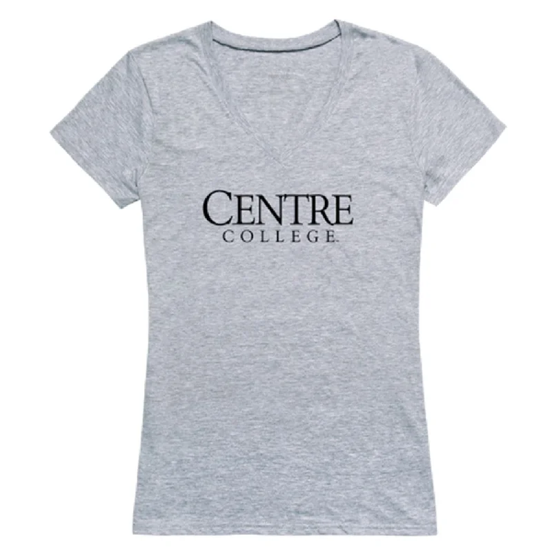 Centre College Colonels Womens Seal T-Shirt Lace Blend Ribbed Blend Corduroy Blend