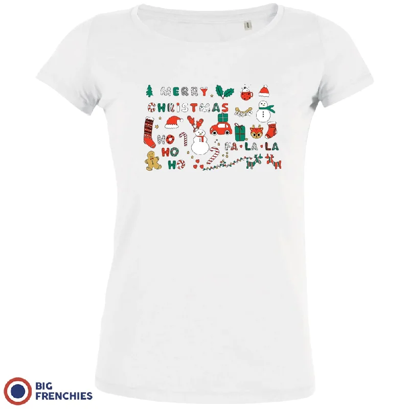 Christmas Ornaments Women's Organic Tee Modern Contemporary Chic