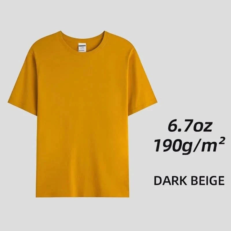 Unisex Combed Cotton T Shirt - Solid Knit Fabric Woven Fabric Fleece Fabric