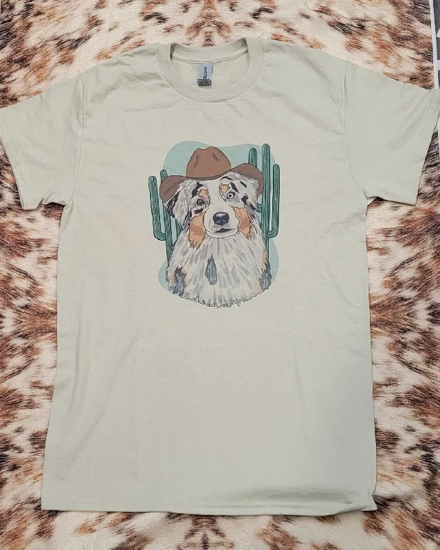 Cowboy Aussie Tee Modern Contemporary Chic