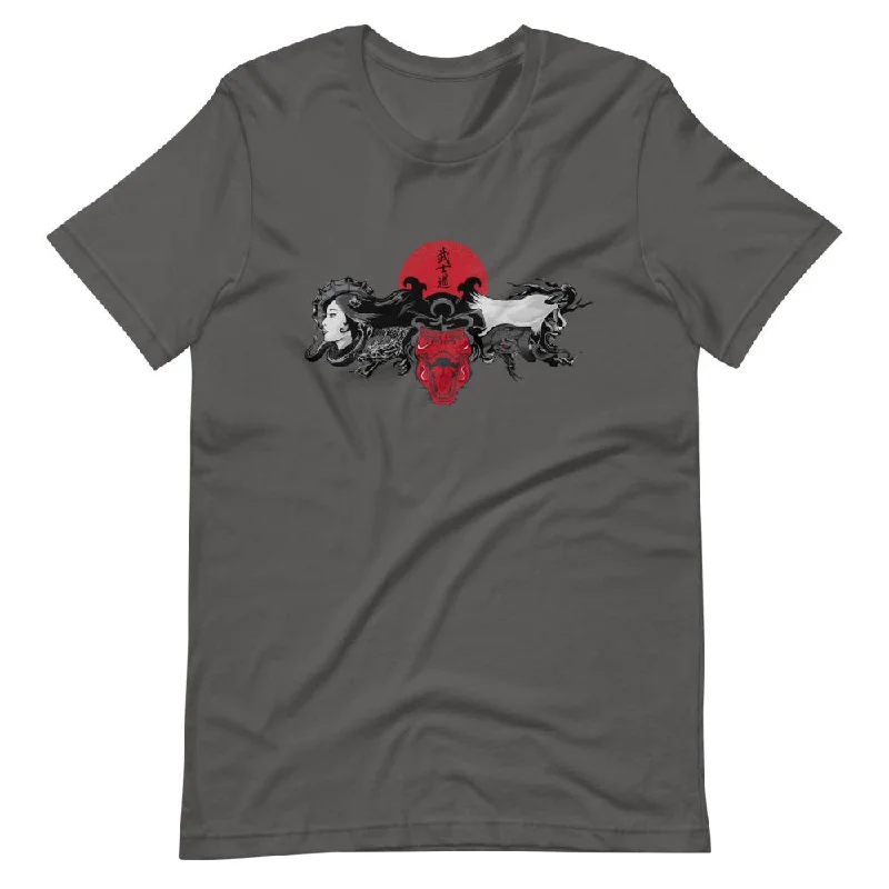 Dinosaur Shirt Samurai T-Rex Polka Dot Checkered Tartan