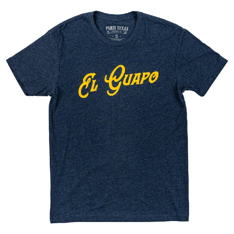 El Guapo T-Shirt - Midnight Navy Striped Floral Plaid