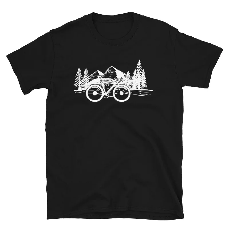 Fahrrad Und Berge - T-Shirt (Unisex) Real Fur Shearling Chenille
