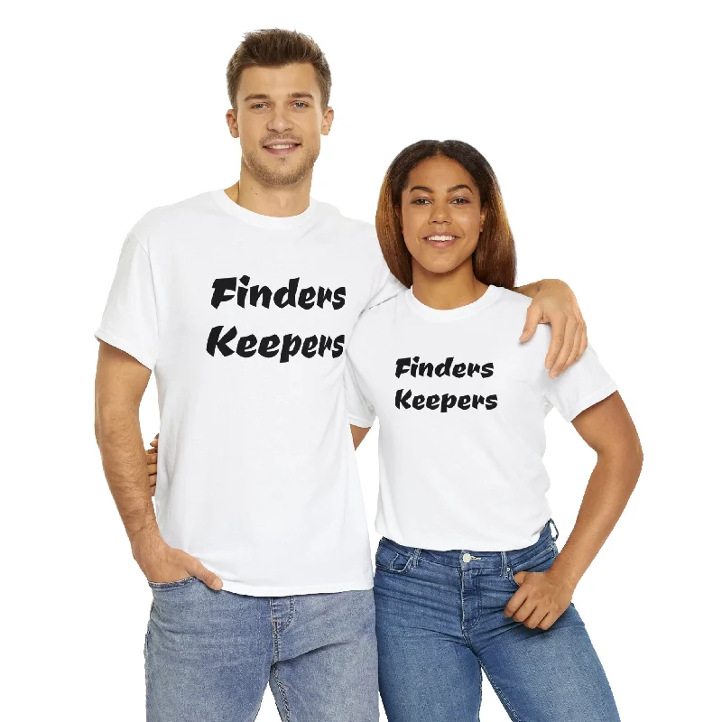 Finders Keepers Unisex T-Shirt Front Pockets Side Pockets Patch Pockets