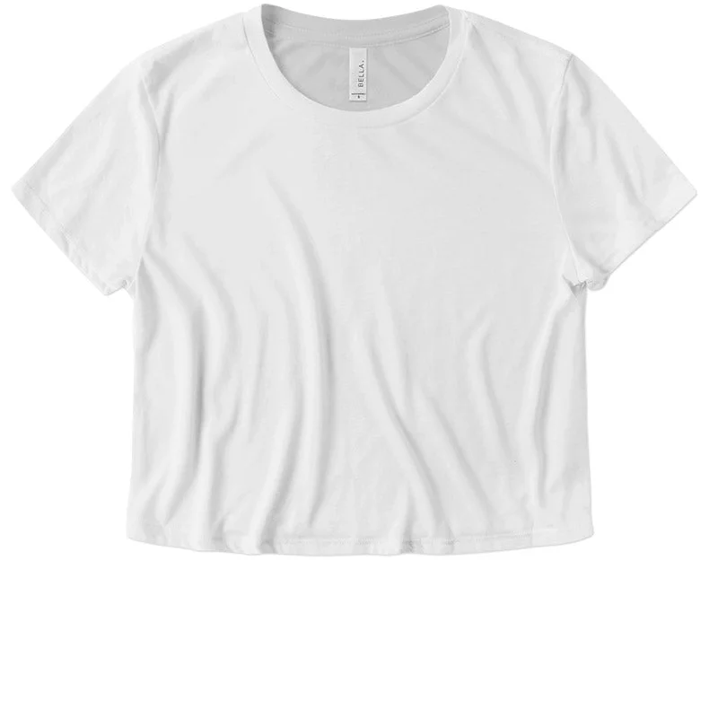 Ladies Flowy Cropped Tee Elasticated Padded Insulated