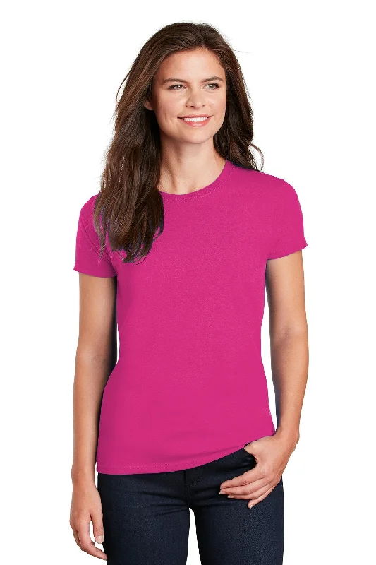 Gildan Ladies Ultra Cotton T Shirt Heliconia Layered Multi-layer Single Layer