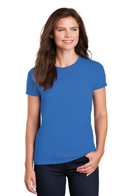 Gildan Ladies Ultra Cotton T Shirt Iris Anti-Pilling Machine Wash Handmade