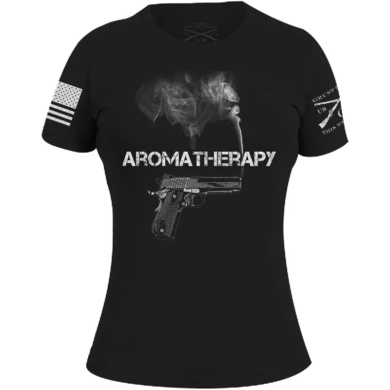 Grunt Style Women's Aromatherapy T-Shirt - Black Anti-Shrink Durable Soft