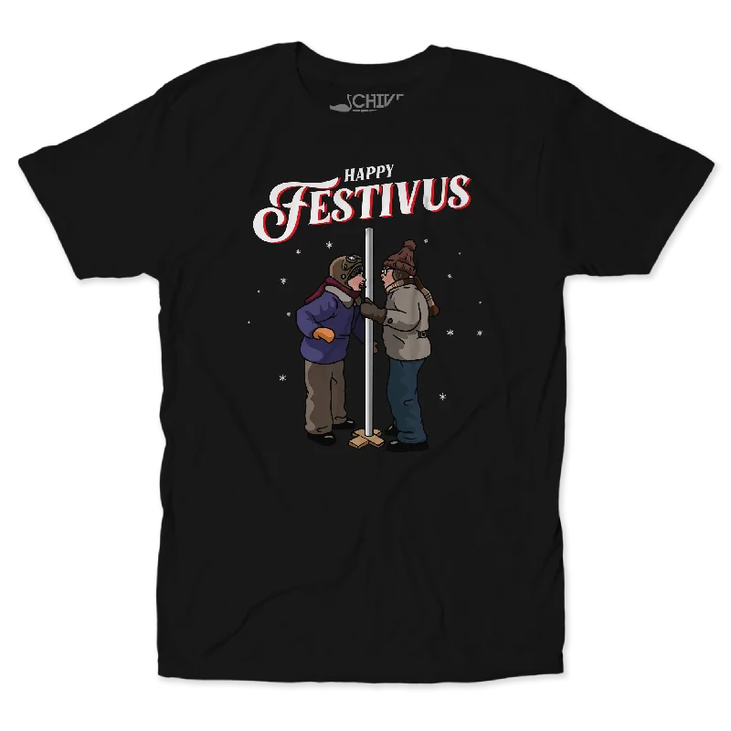 Happy Festivus Unisex Tee Chenille Blend Fleece Blend Nylon Blend