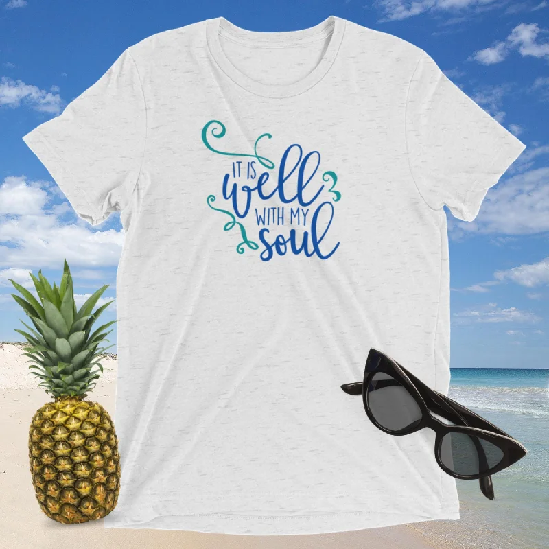 It is Well with My Soul Unisex T-Shirt Seamless Knitted Crochet