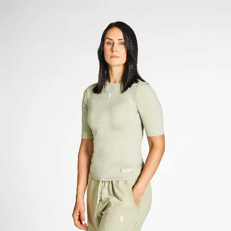 Sportswear T-Shirt - Desert Sage Rayon Velvet Corduroy
