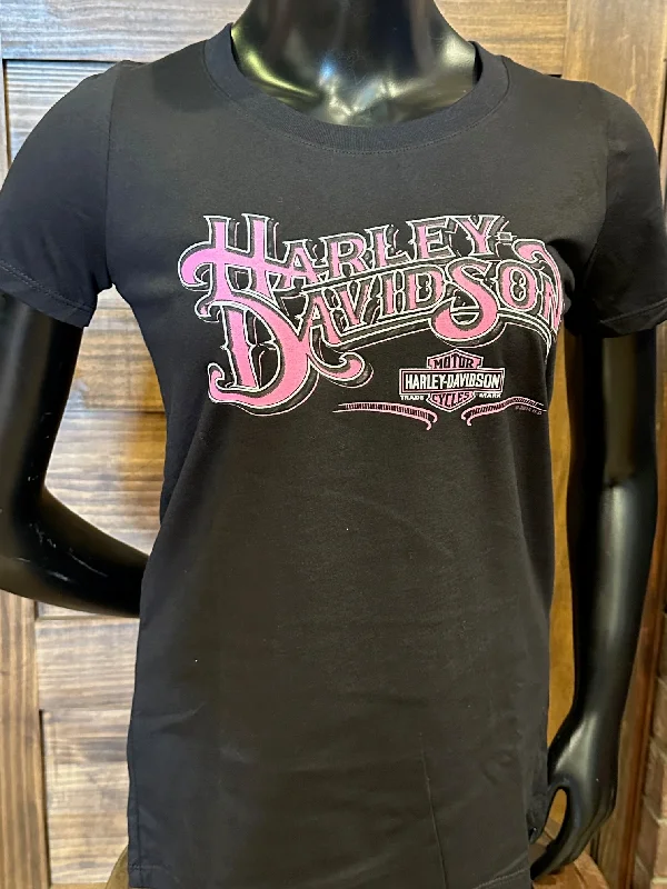 LADIES VINTAGE PINK S/S TEE Rayon Velvet Corduroy