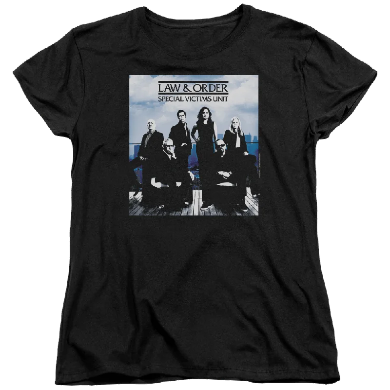 Law and Order: SVU Crew 13 Women's T-Shirt Chenille Blend Fleece Blend Nylon Blend